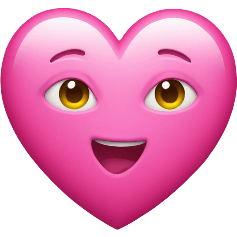 Bright pink heart emoji