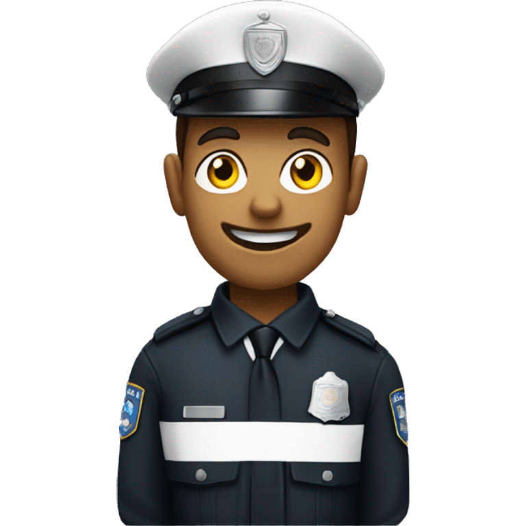 policeman with a "PII" placard emoji