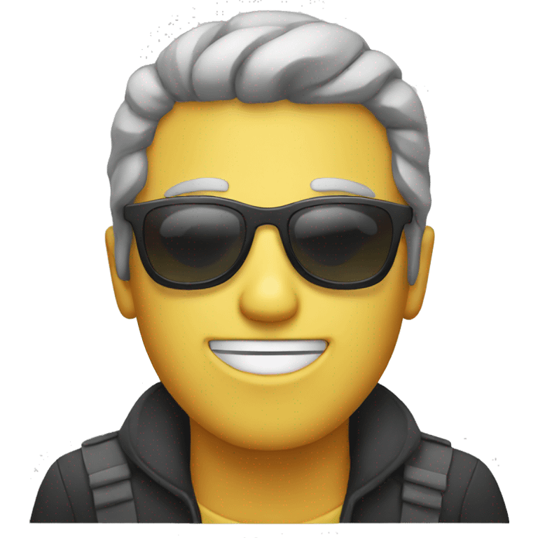 creepy guy with sunglasses on emoji