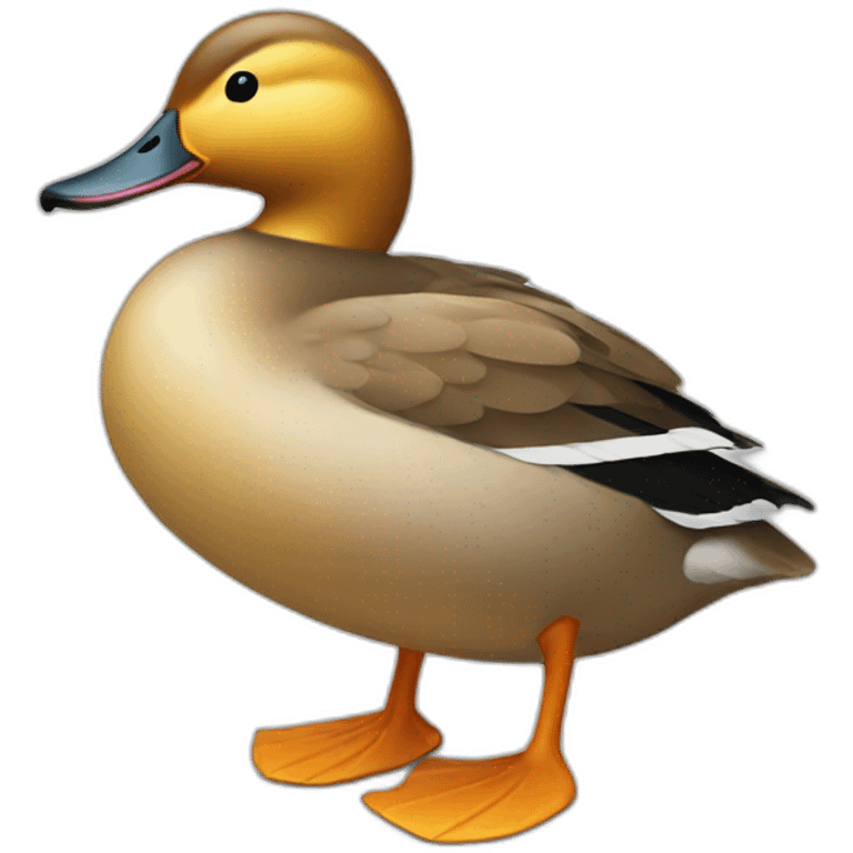 Duck with legs emoji