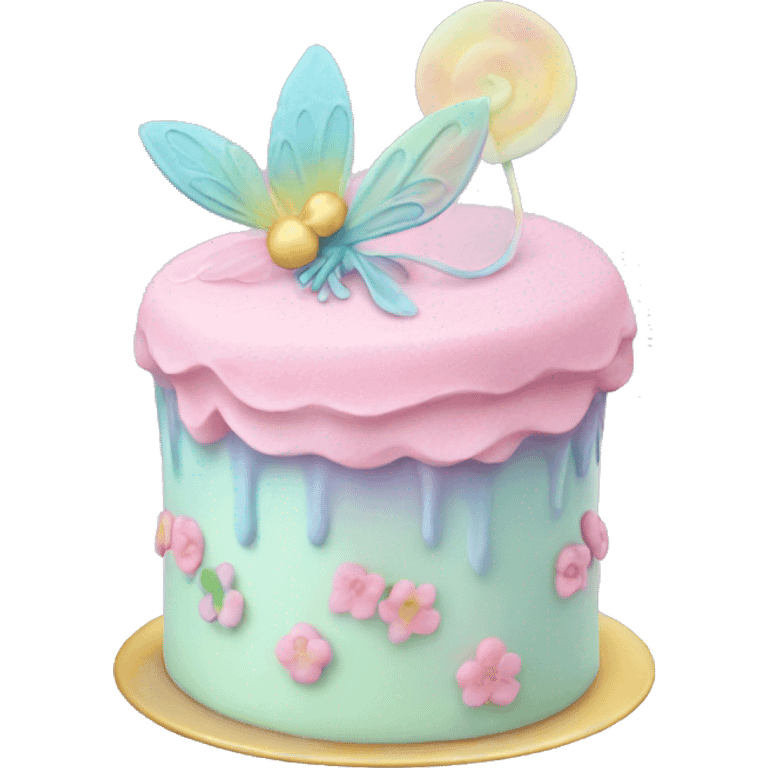 Fairy pastel cake emoji