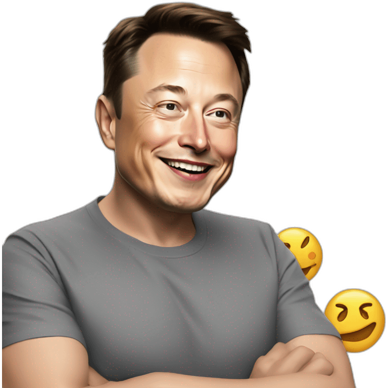 Elon musk qui prend un pain emoji