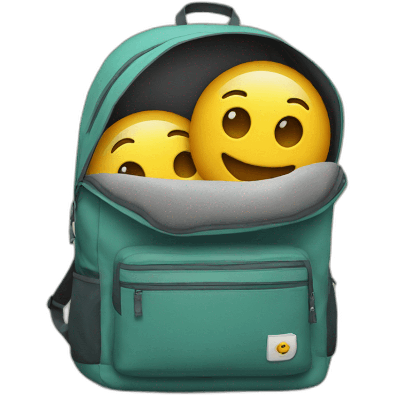 inside of a backpack emoji