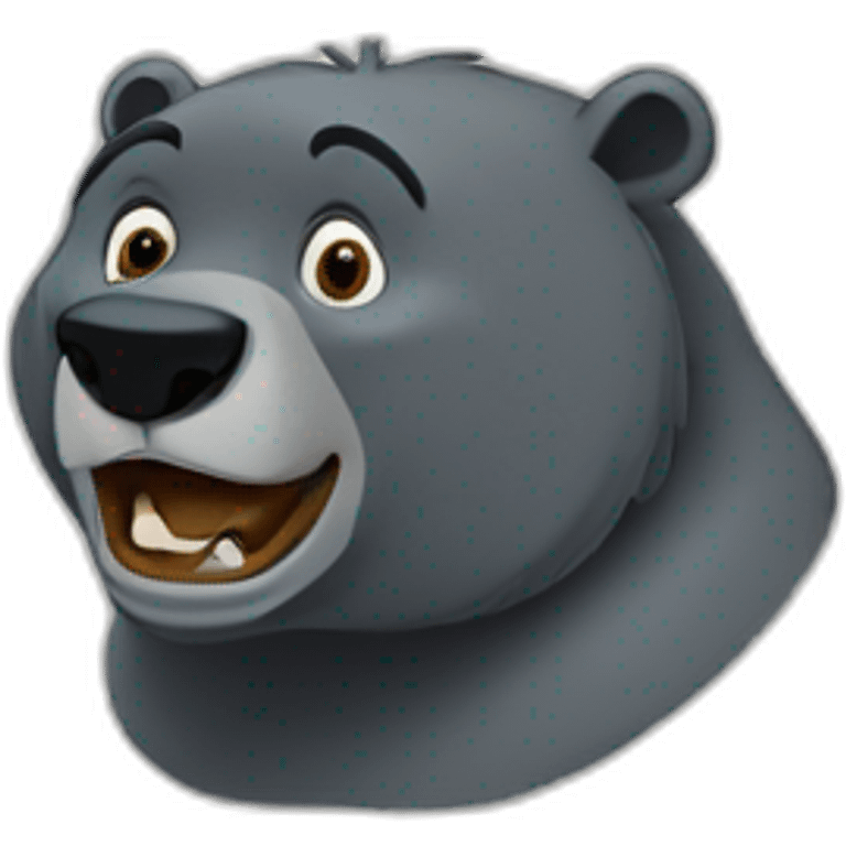 baloo in the jungle book analising a trading graph emoji