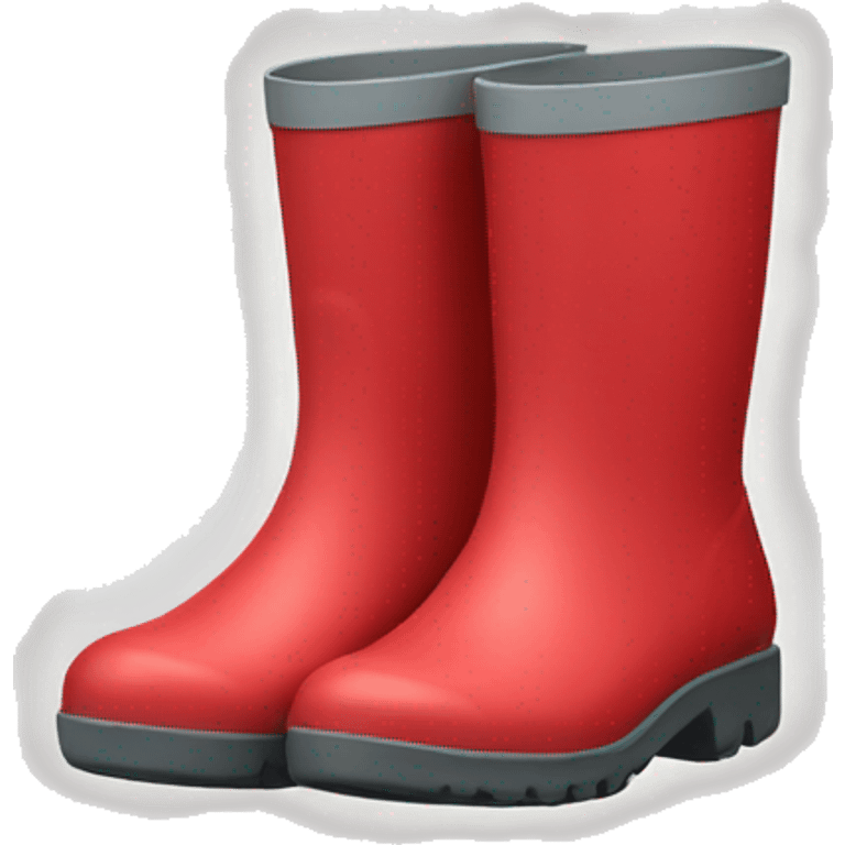 Red rain boots emoji