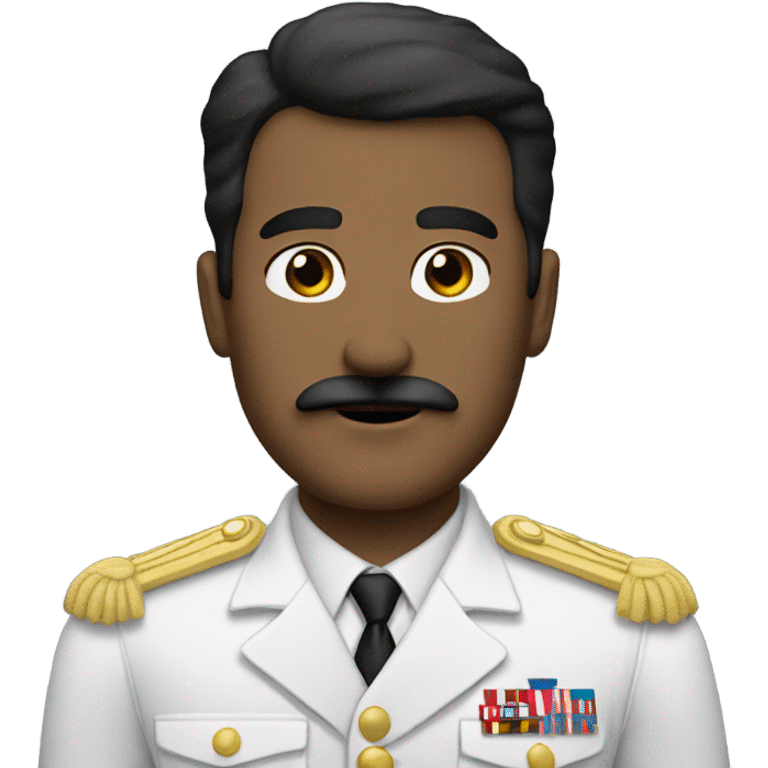 A white male general with short black hair and a rectangle shaped mustache emoji