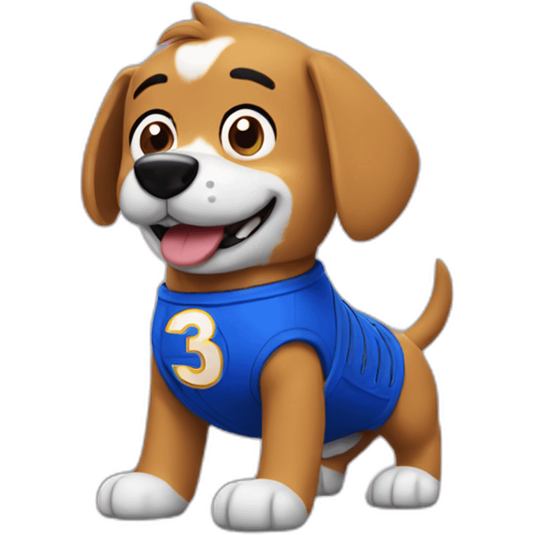 super dog with sonic emoji