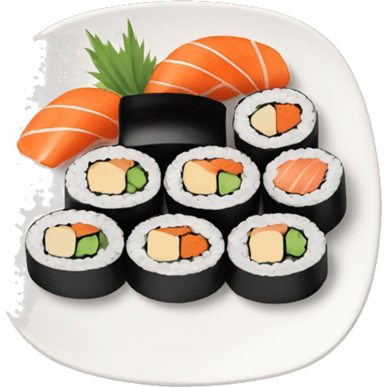 plate of sushi emoji