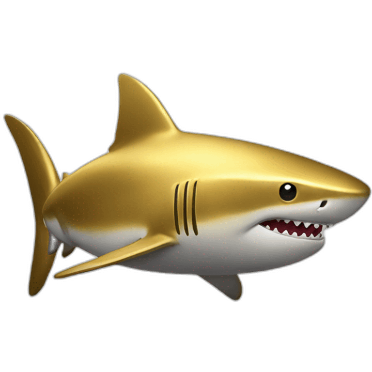 gold shark emoji