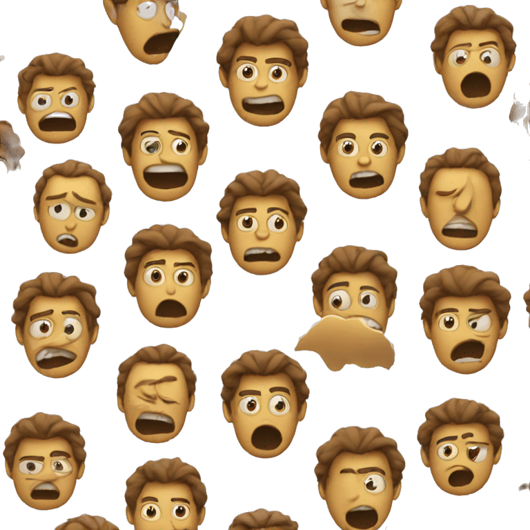 an emoji that is crashing out emoji