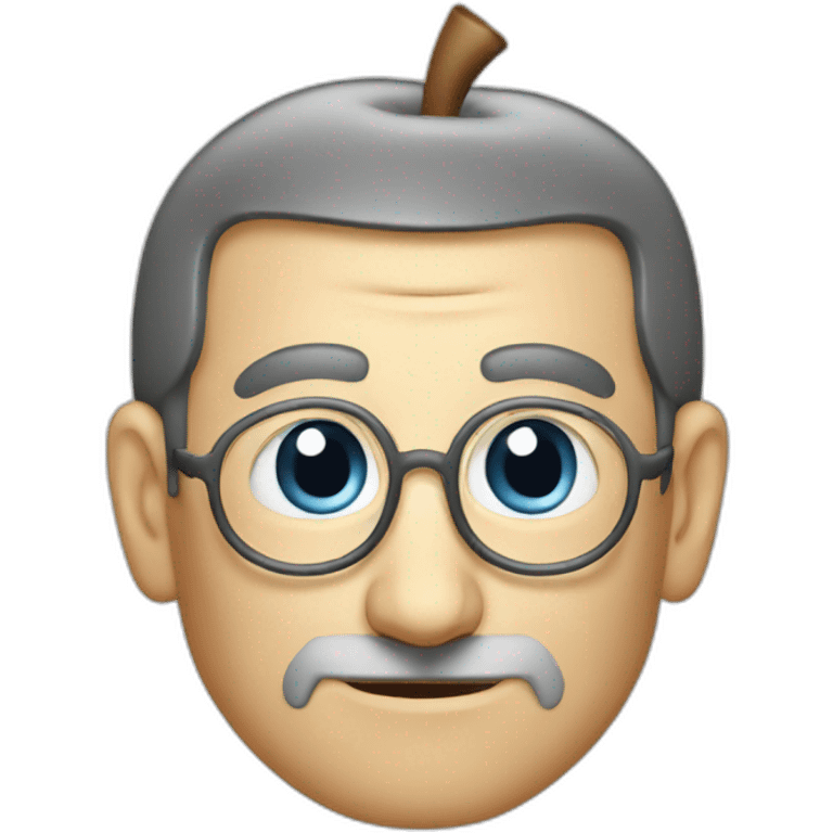 apple logo steve jobs emoji