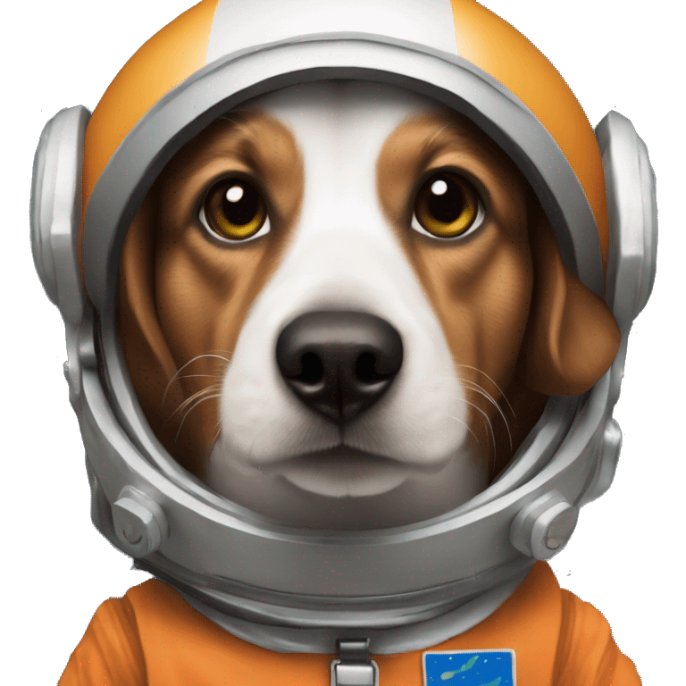 Un perro salchicha astronauta emoji