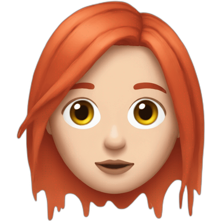 Billie Eilish red hair emoji