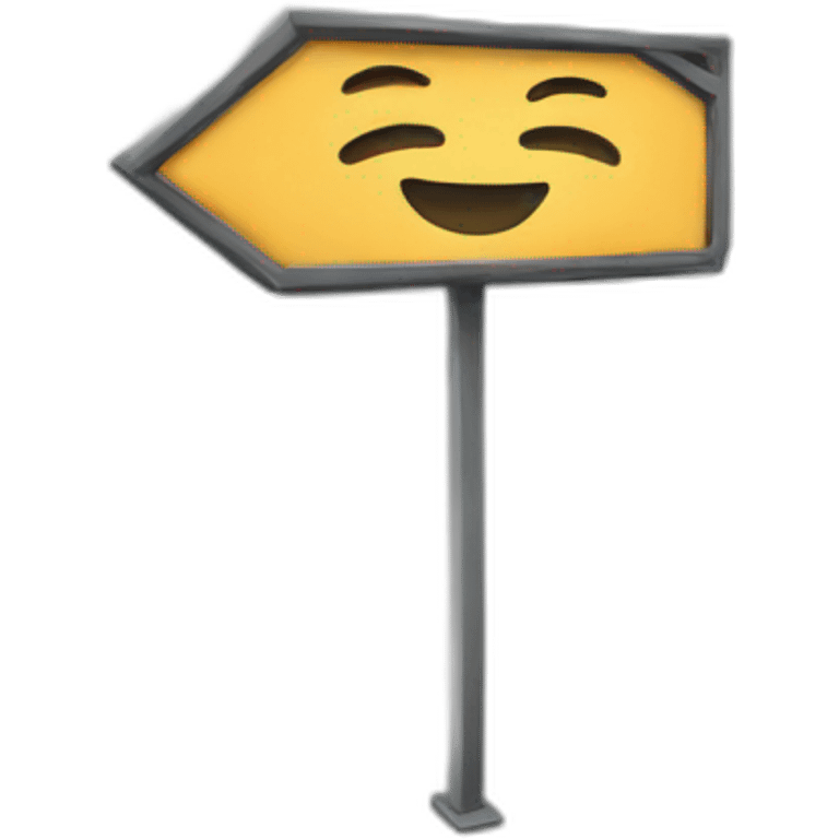 Sign board emoji