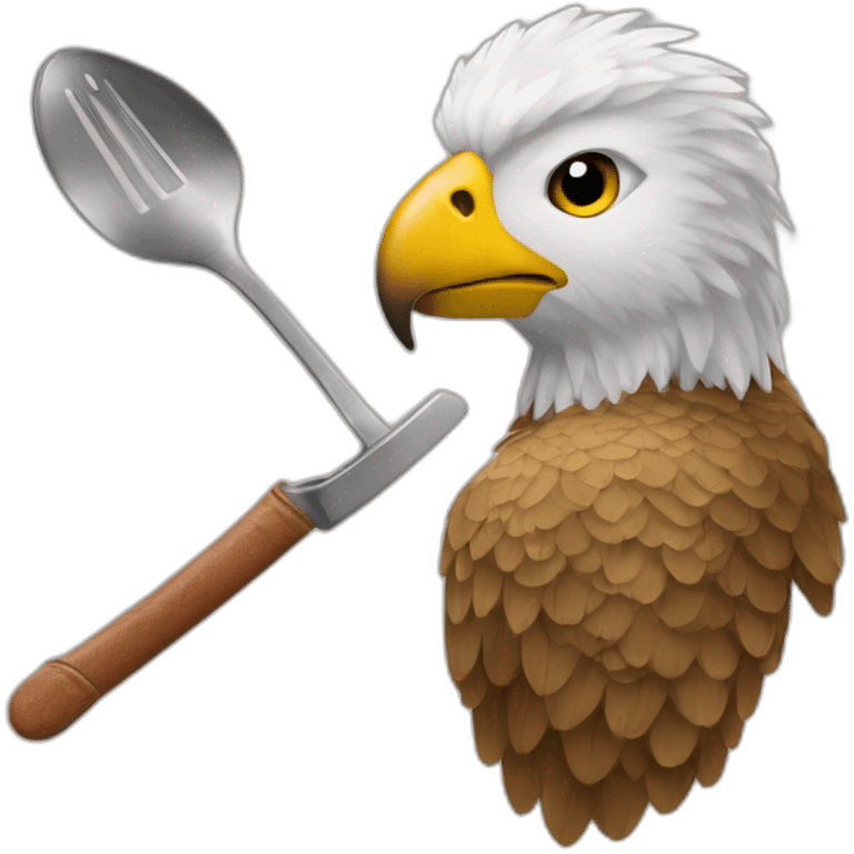 aigle  +une cuillère emoji