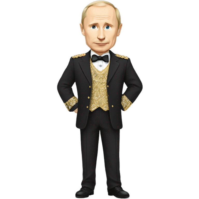 Putin with dress emoji