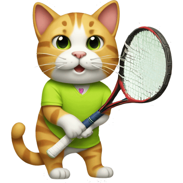 tennis cat emoji