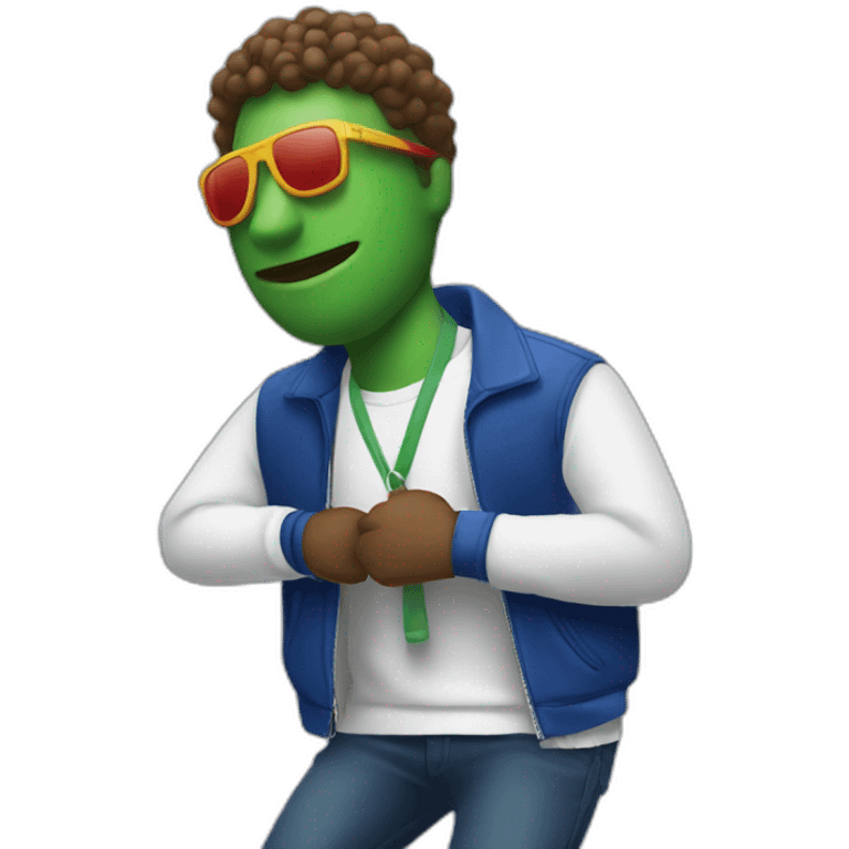 Guy using lacoste in baile funk emoji