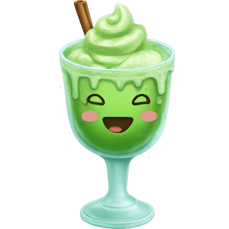 Ice matcha  emoji