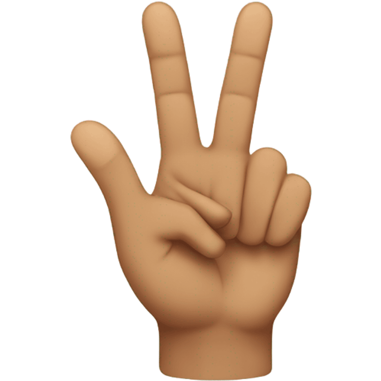 Peace sign with thumb sticking out emoji