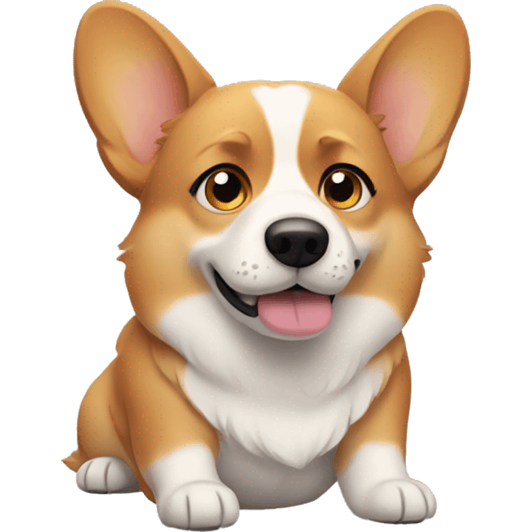 Sad corgi named cate emoji