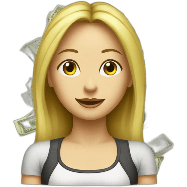 lady and money emoji