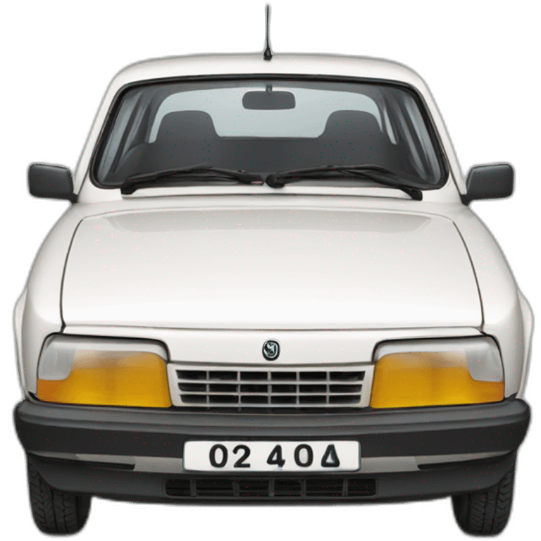 White skoda 120ls emoji