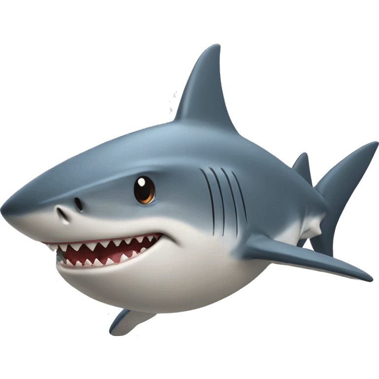 Shark driving emoji