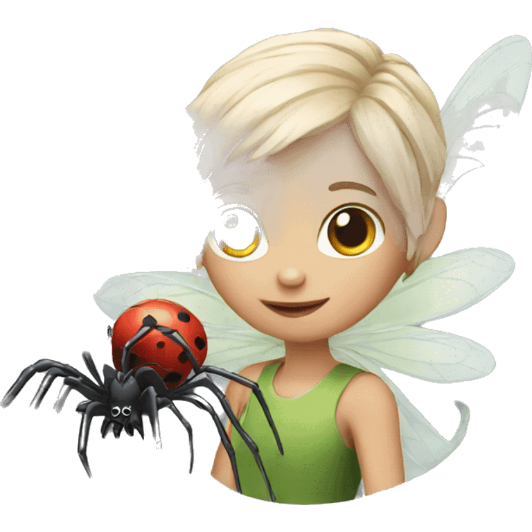 fairy with spider emoji