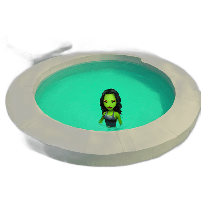 Gamora swimming pool emoji