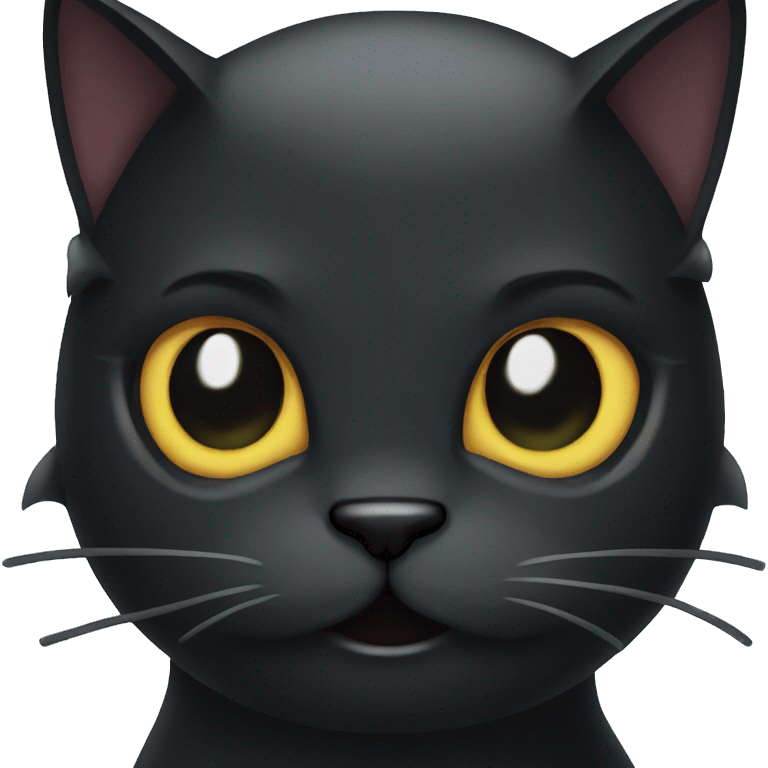 Black cat sassy evil  emoji