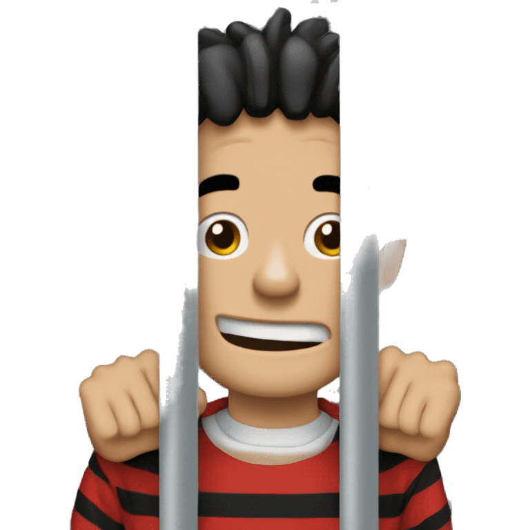 Waldo behind bars emoji