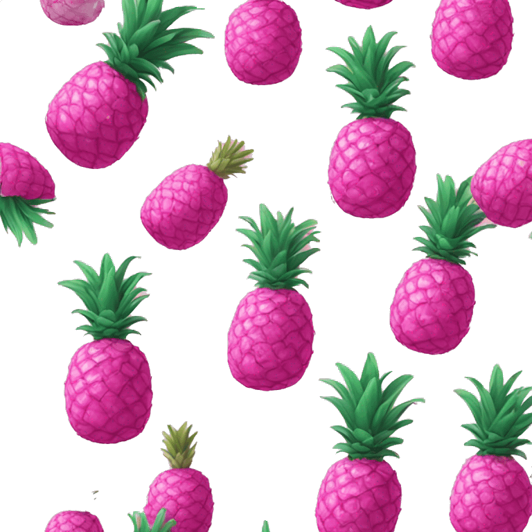 Pink pineapple emoji