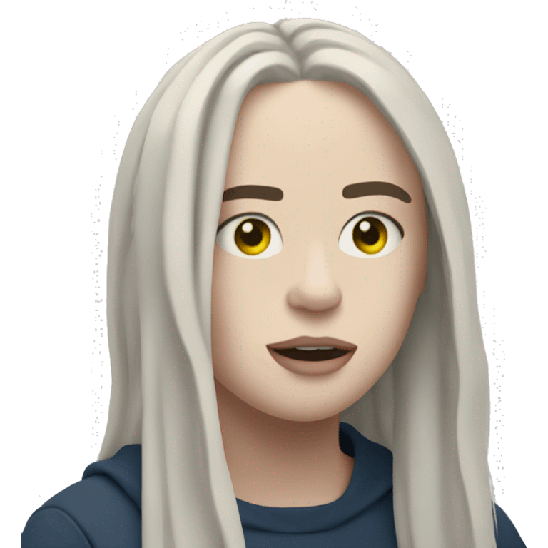 billie eilish in the lunch music video  emoji