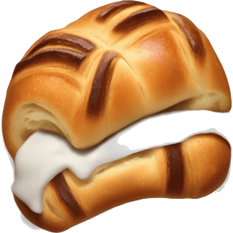 Pain au chocolat français  emoji