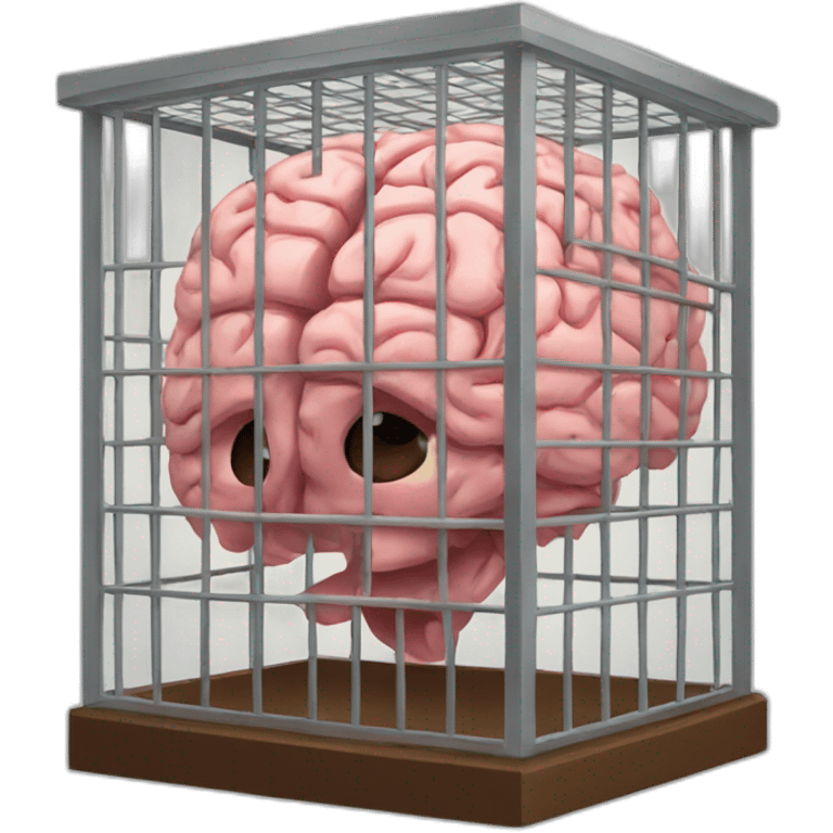 brain in a cage emoji