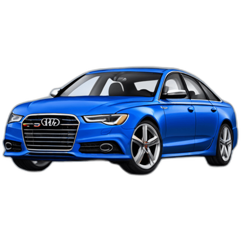 Audi S6 c6 blue emoji