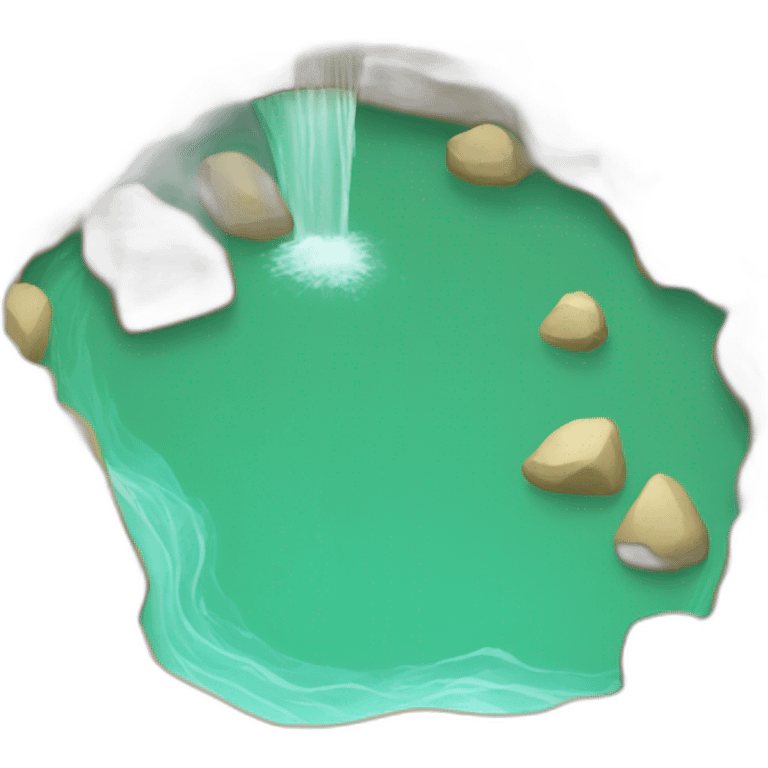 Río de agua emoji