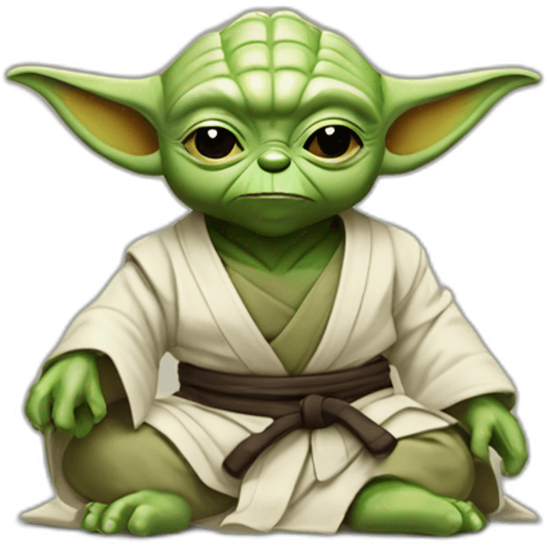 Yoda star Wars jiu-jitsu  emoji