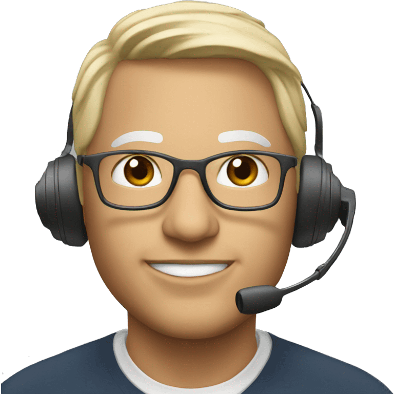 Coach with headset  emoji