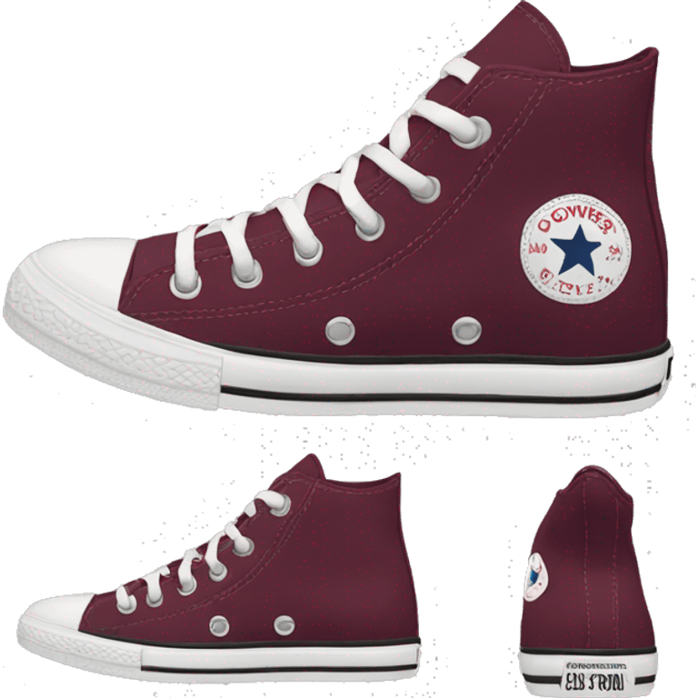 converse bordeau emoji