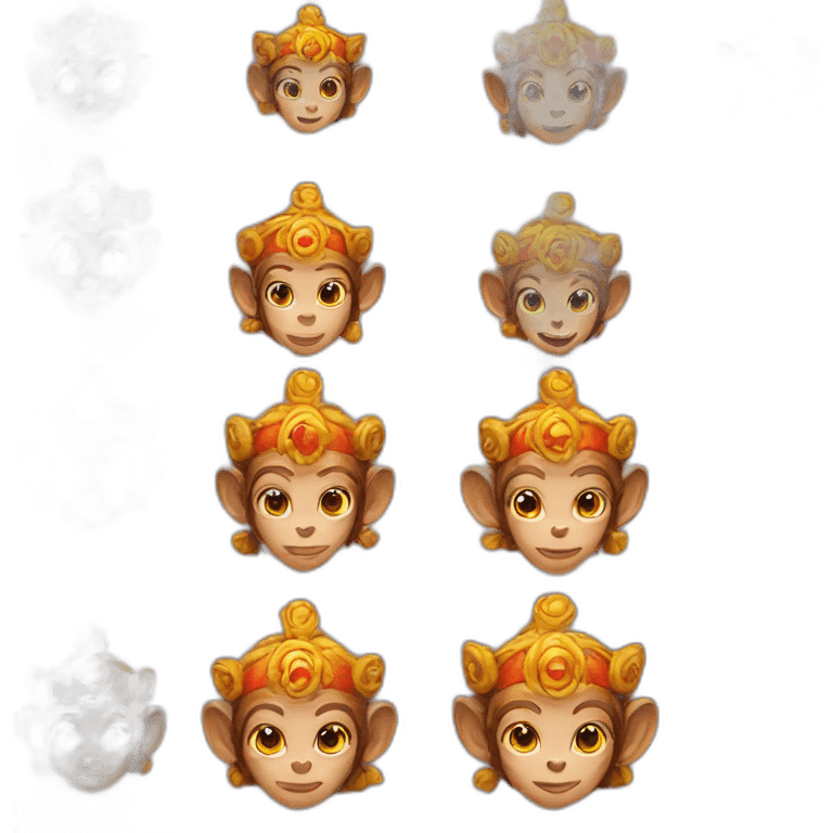 female MONKEY KING emoji