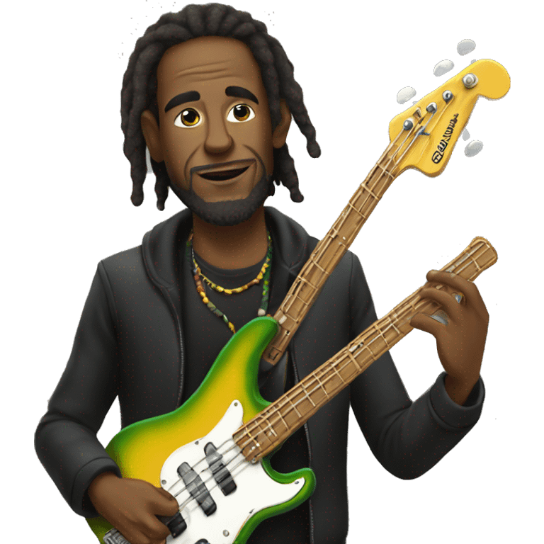 reggae bassist  emoji