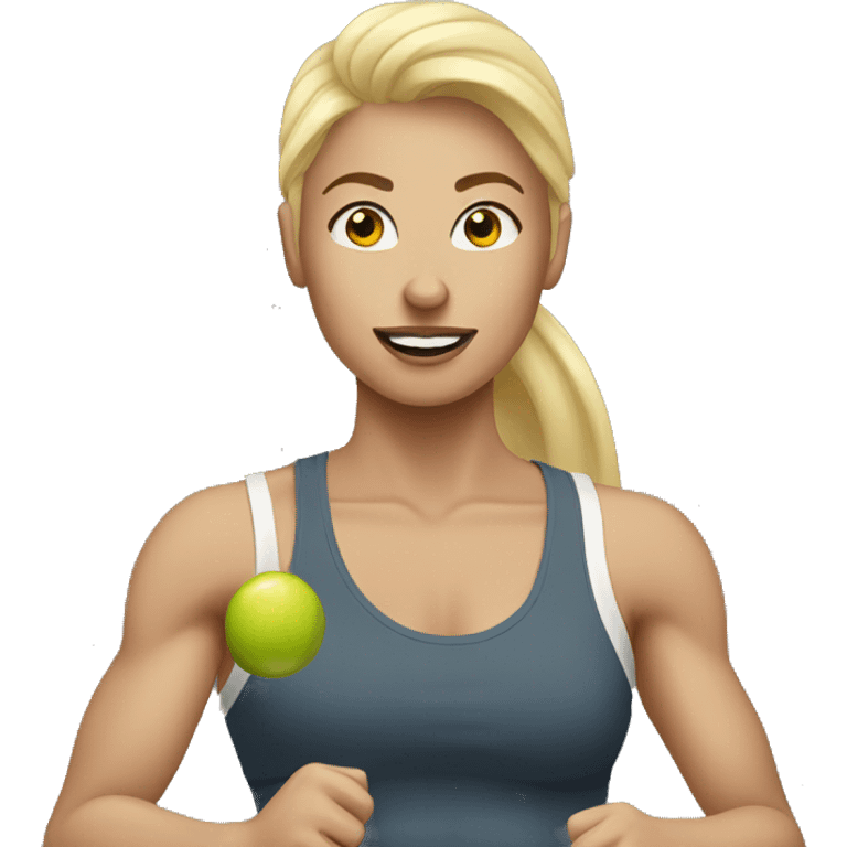 blonde works out  emoji