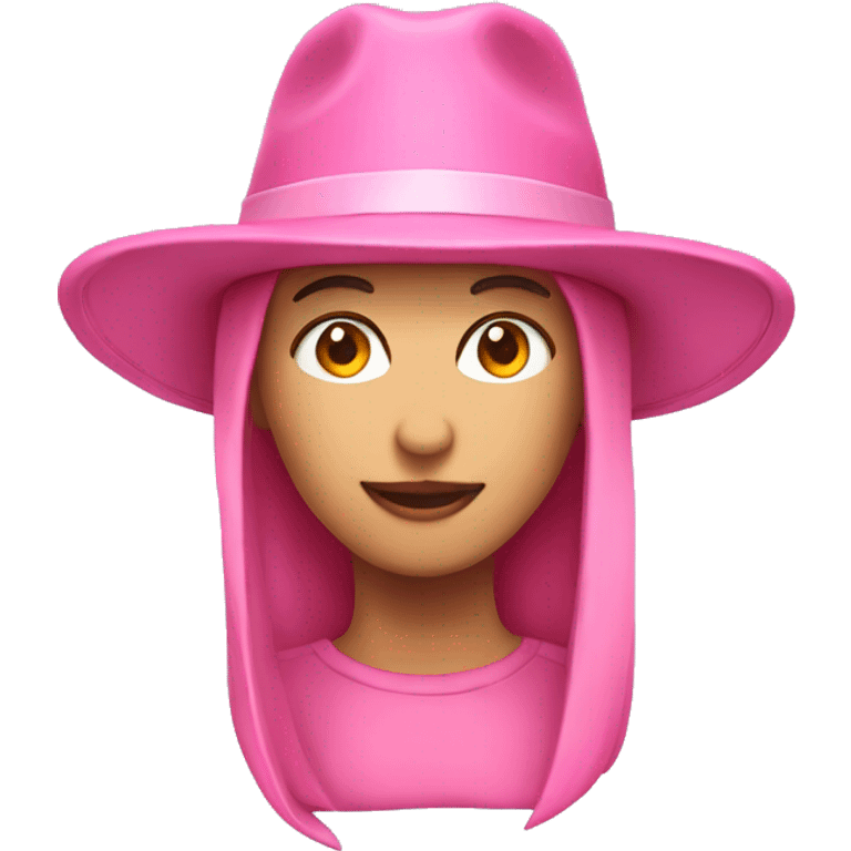 pink hat emoji