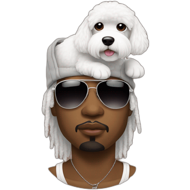 rappers whit bichon emoji