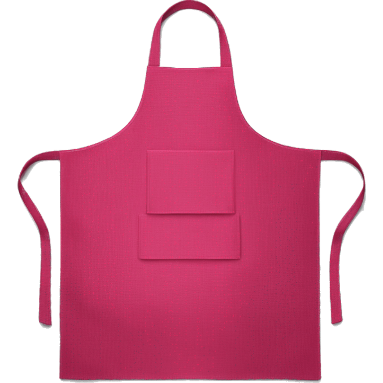 Realistic raspberry color kitchen apron isolated  emoji