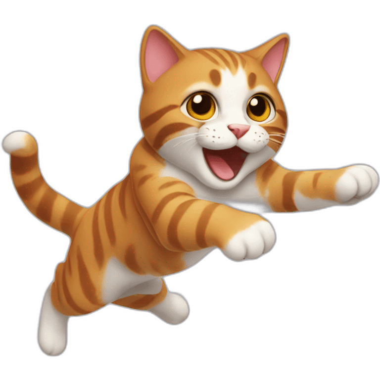 Jumping cat emoji