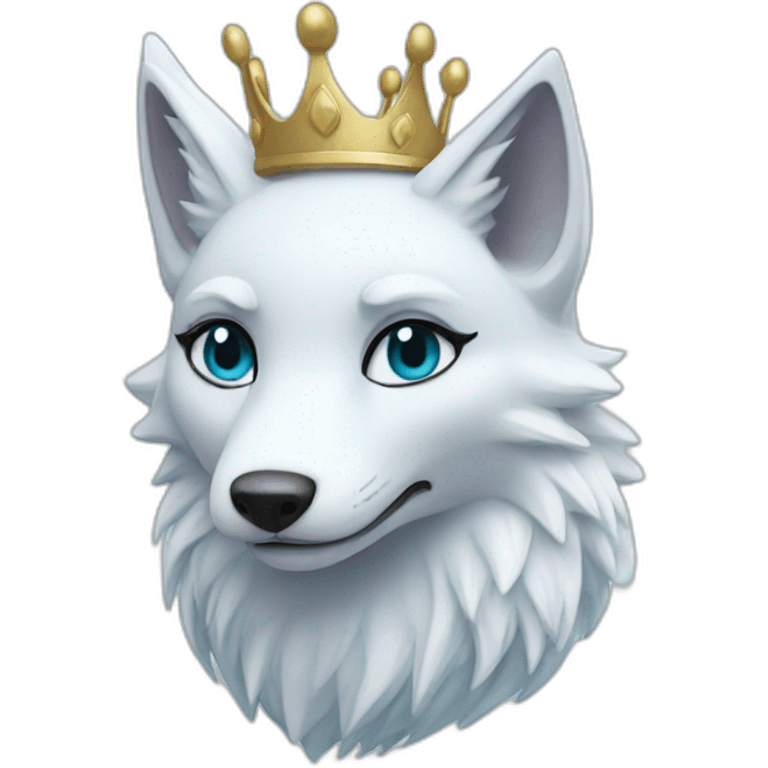 Queen ice fox emoji