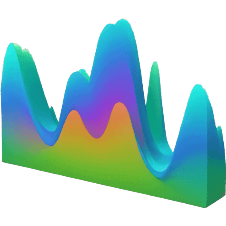 3D calculus graph emoji